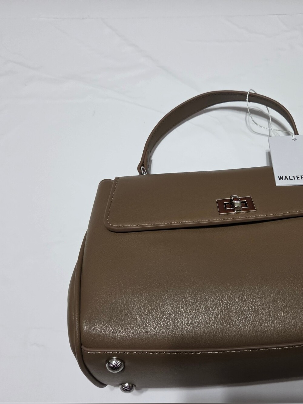 Walter Baker Taupe Leather Top-Handle Satchel